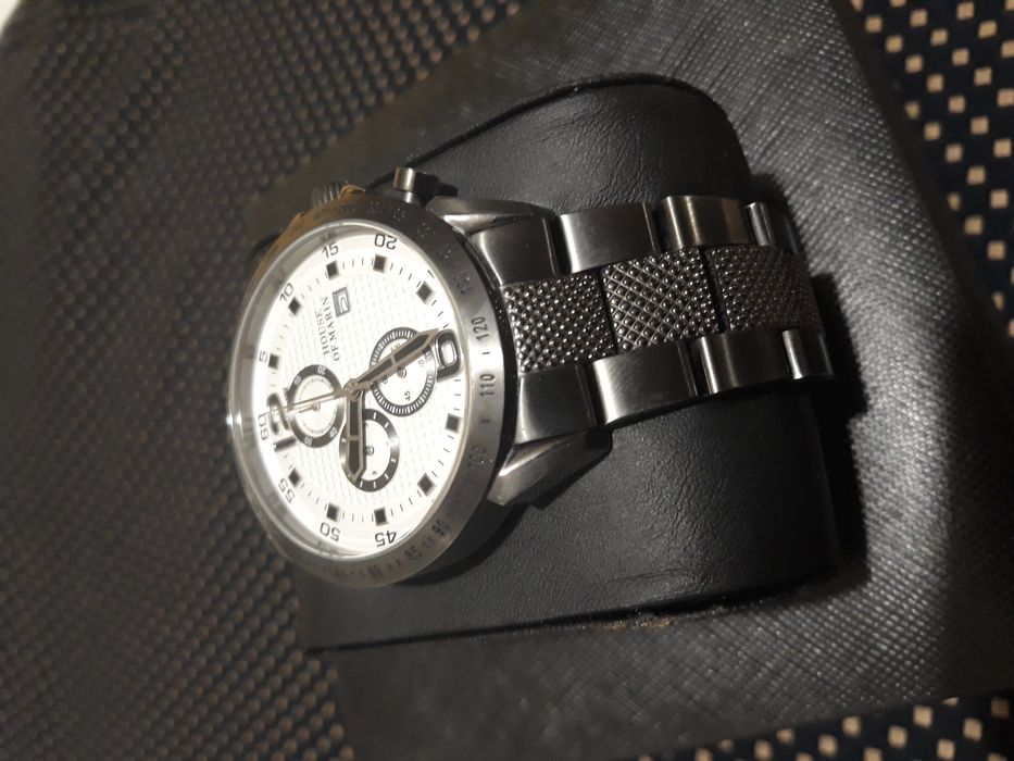 Ceas metalic elegant, Gri Antracit, nu apple watch, garmin sau samsung