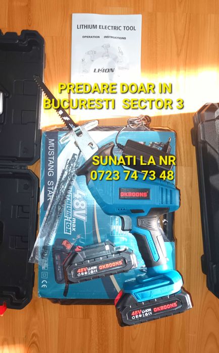 Fierastrau electric acumulatori oase lemn metal NOU