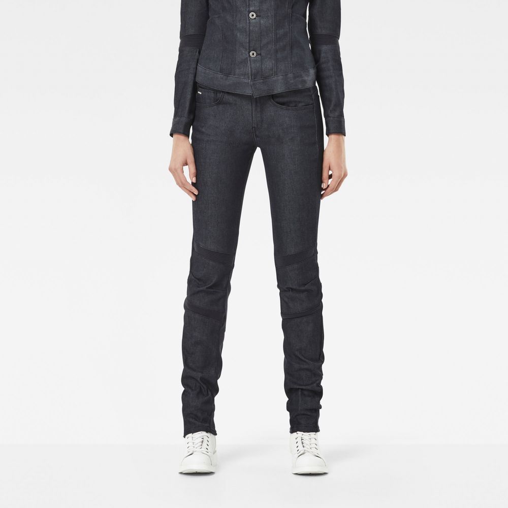 G-Star RAW Motac Deconstructed 3D Mid Skinny Jeans дамски дънки - 26