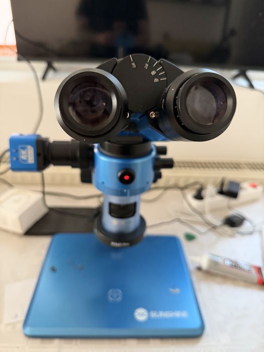 Microscop Sunshine R360 Pro, Albastru cu camera 4K nou