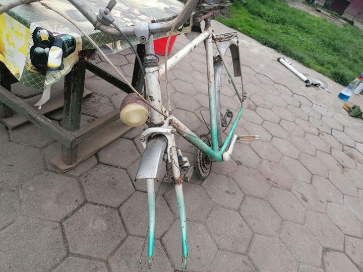 Cadru Semicursiera +accesorii, bicicleta avea frana in butuc Vintag