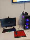 Kit Gaming 4 in 1, NAXSIR, Tastatura, Mouse, Casti, Mousepad, RGB, Neg