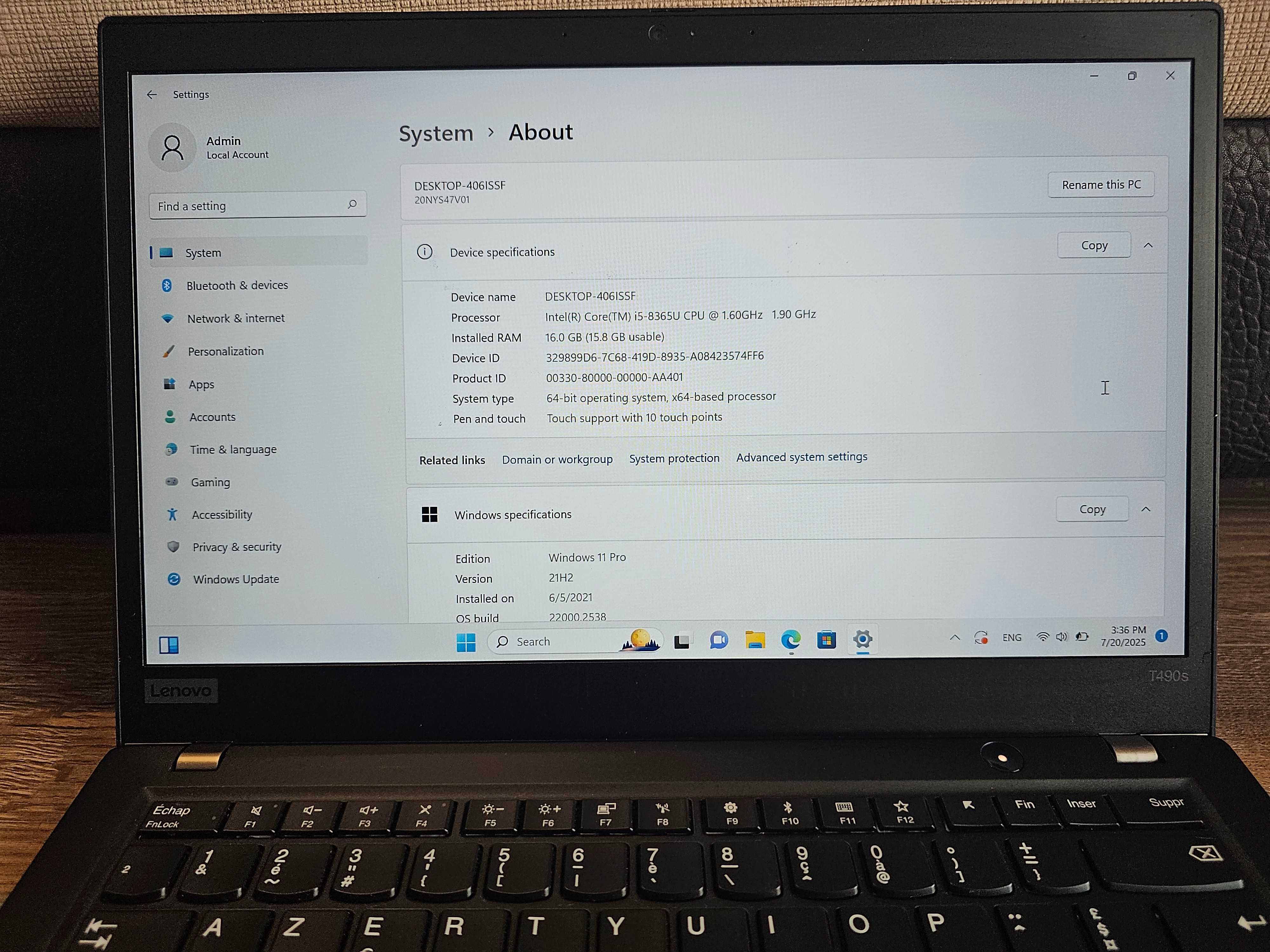 Lenovo ThinkPad T490s – Лек, Бърз и Идеален за Работа!