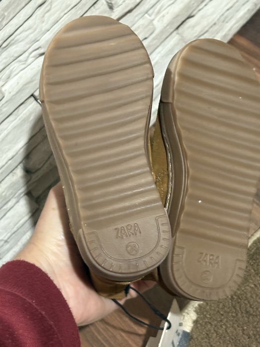 Cizme baieti Zara, maro, noi, 24