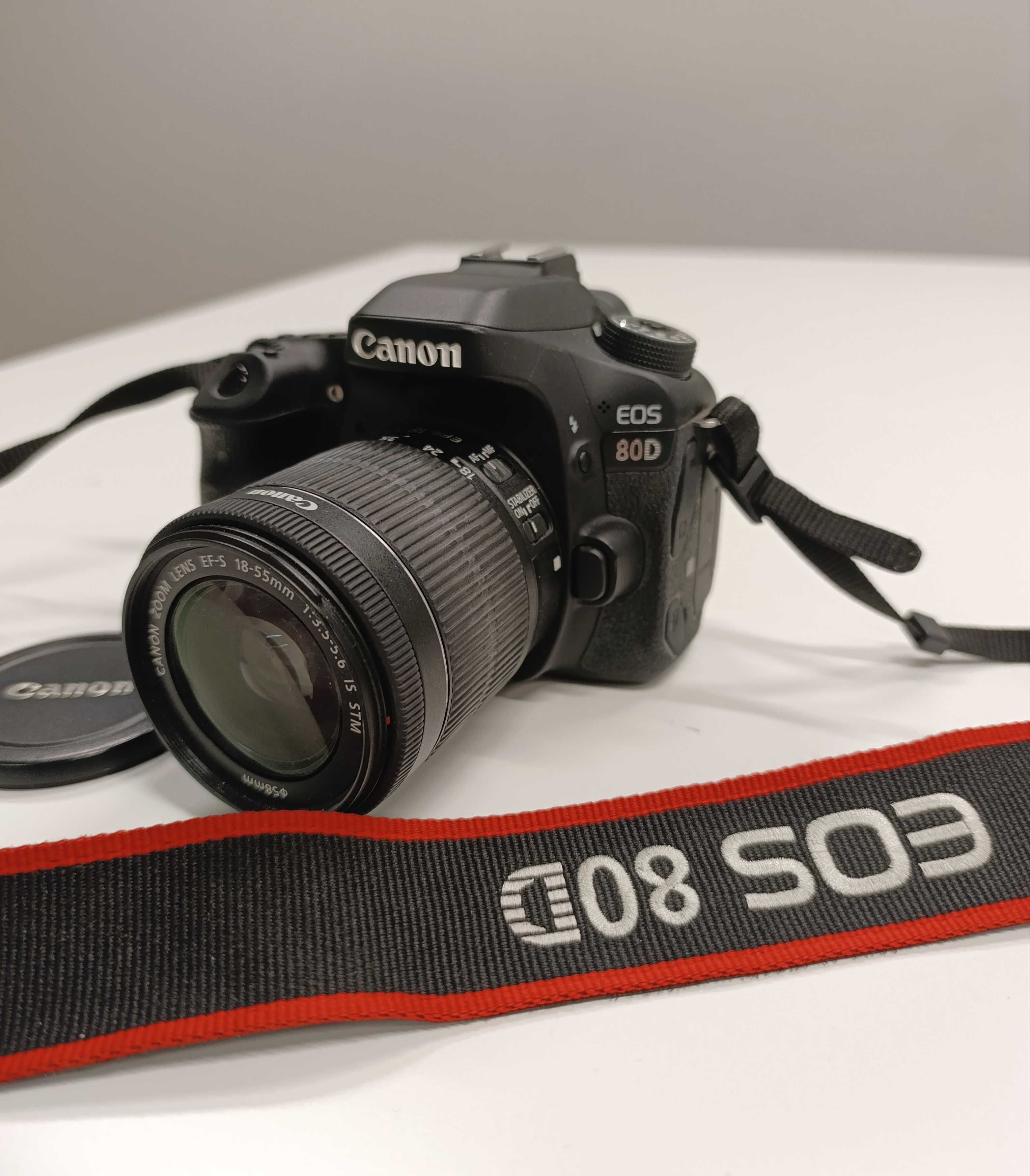 CANON EOS 80D +  Canon EF-S 18-55 обектив. Като нов.