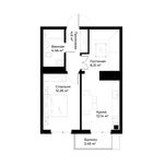 2-xonali xonadonlar | 2-комнатные квартиры ЖК O'z Zamin - Golden House