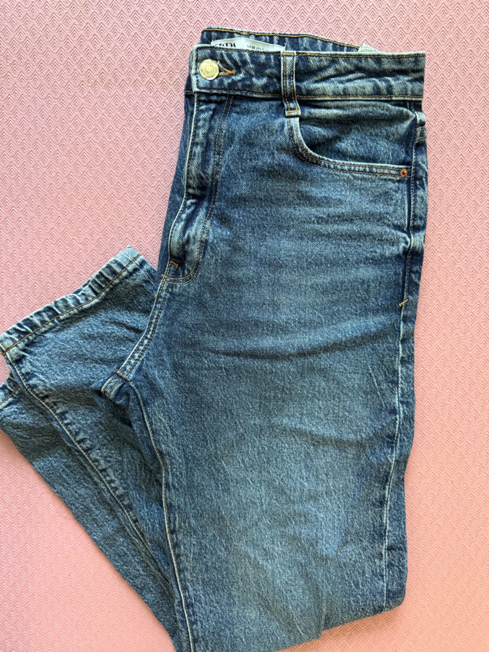 Дънки mom fit Зара Zara