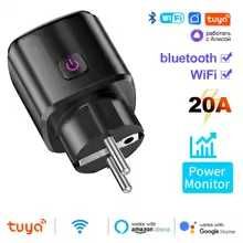 Priza inteligenta Tuya WiFi 20A smart cu monitorizare a consum energie