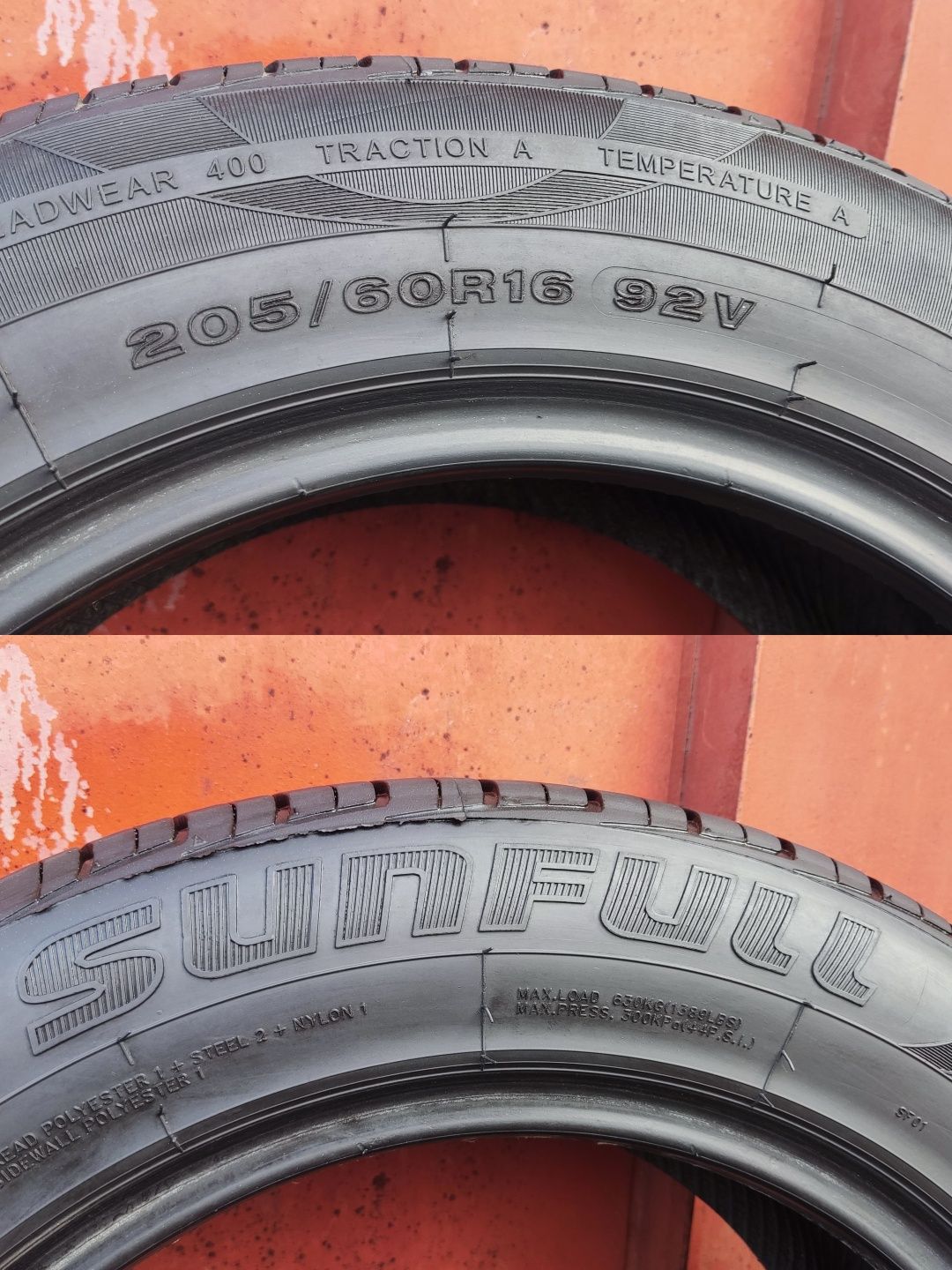 4бр. летни гуми 205/60/16 Sunfull , dot24
dot24
8.56mm
Гумите са в пер