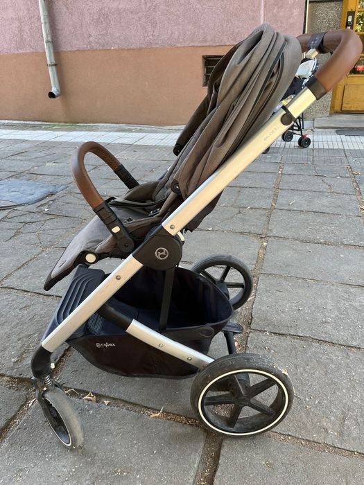 Cybex balios s lux количка сива с два коша