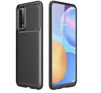 Huawei P40/P30 Lite Husa Carbon Din Silicon Neagra