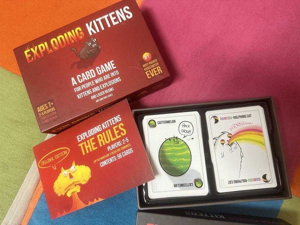 Настолна игра Exploding Kittens Original/NSFW
