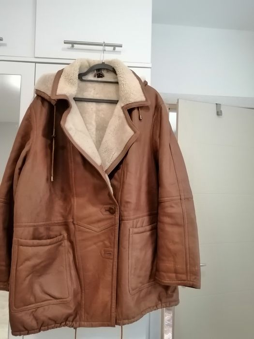 Дамски, немски, кожена шуба и ботиково палто