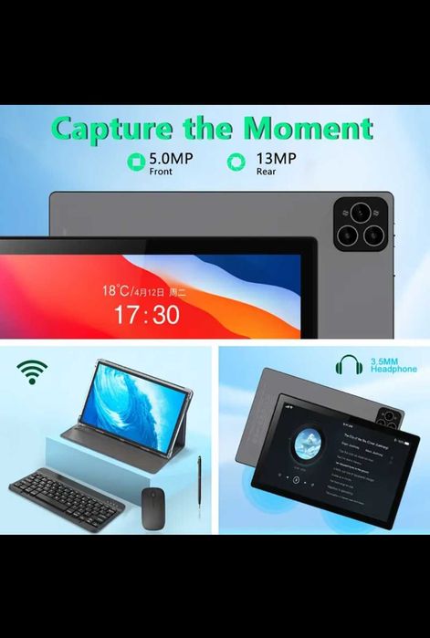 Pachet Complet: Tableta 10'+Husa+Mouse+Tastatura+Cabluri+Incarcator+..