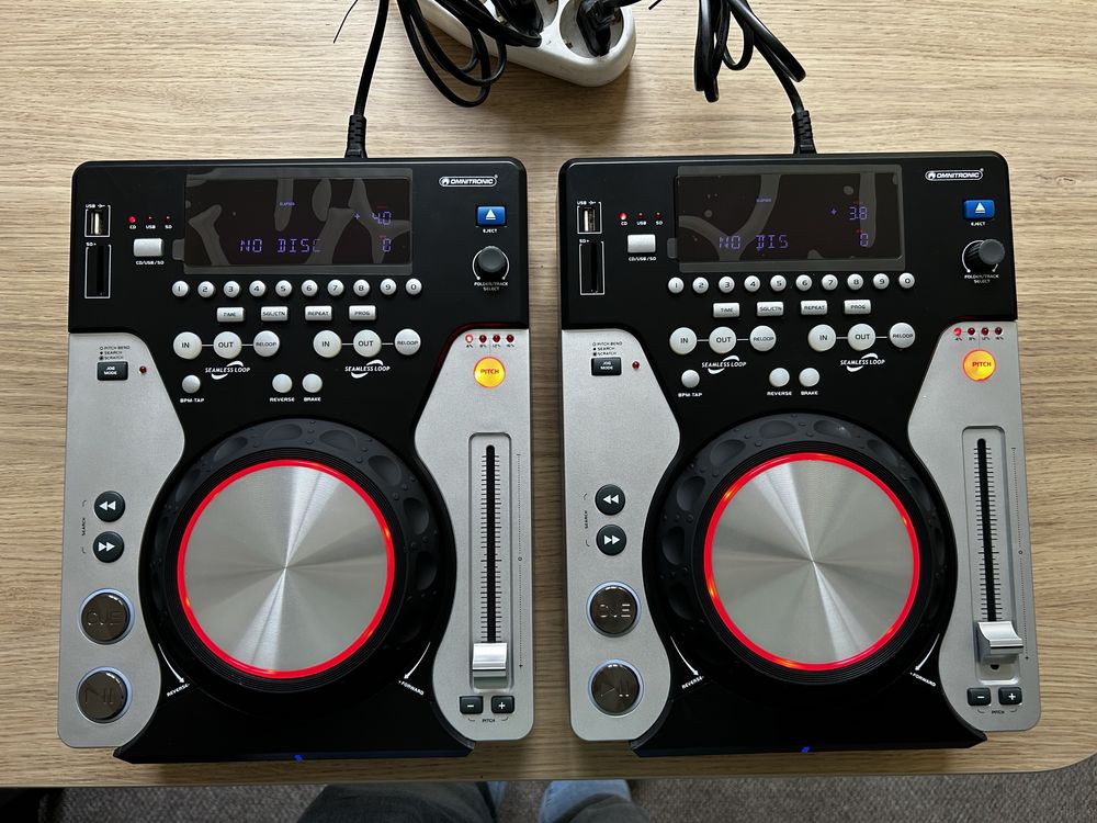 Omnitronic XMT1400 MK1 - CDJ / DJ Media Player - pereche