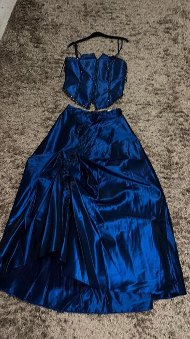 Rochie de seara bleumarin din doua piese mărimea 38