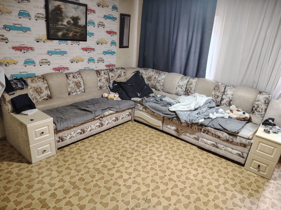 Угловой диван с креслом