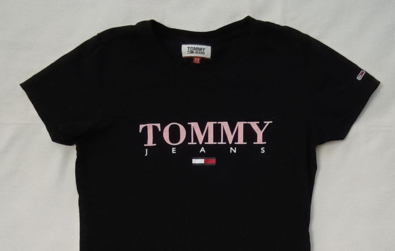 Tommy Jeans Tee оригинална тениска XS памучна фланелка