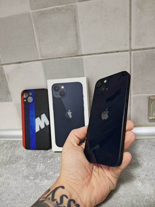 iPhone 13 Black Fullbox impecabil totul original liber retea