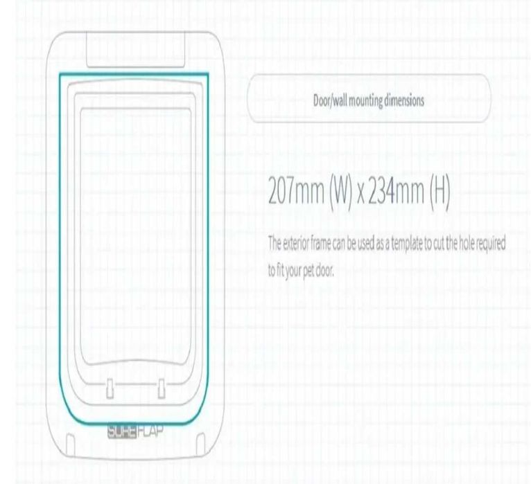 Sure Petcare SureFlap Врата за домашни любимци с микрочип с Hub