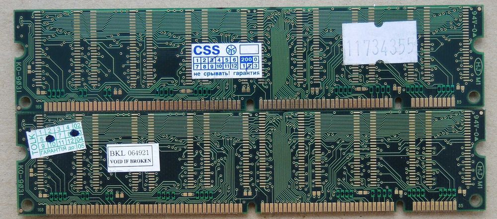 256Mb (2*128Mb) SDRAM PC133 NCP Testat