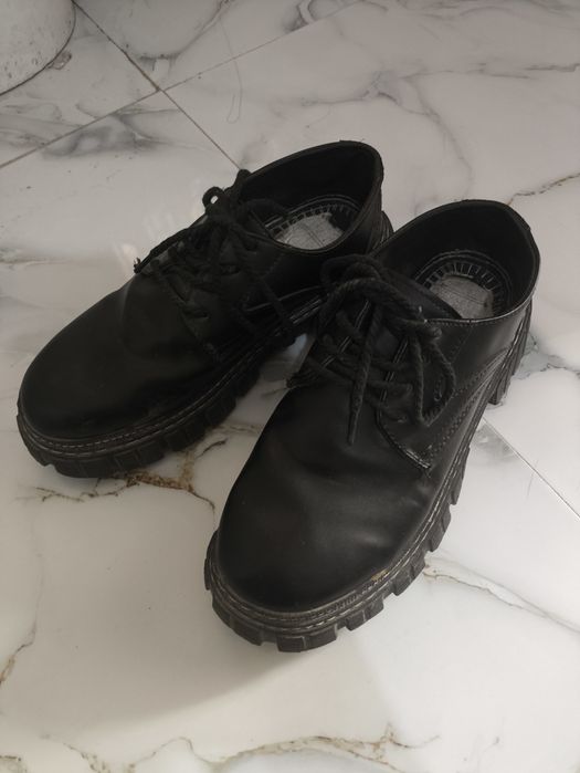 туфли дерби, высокая подошва