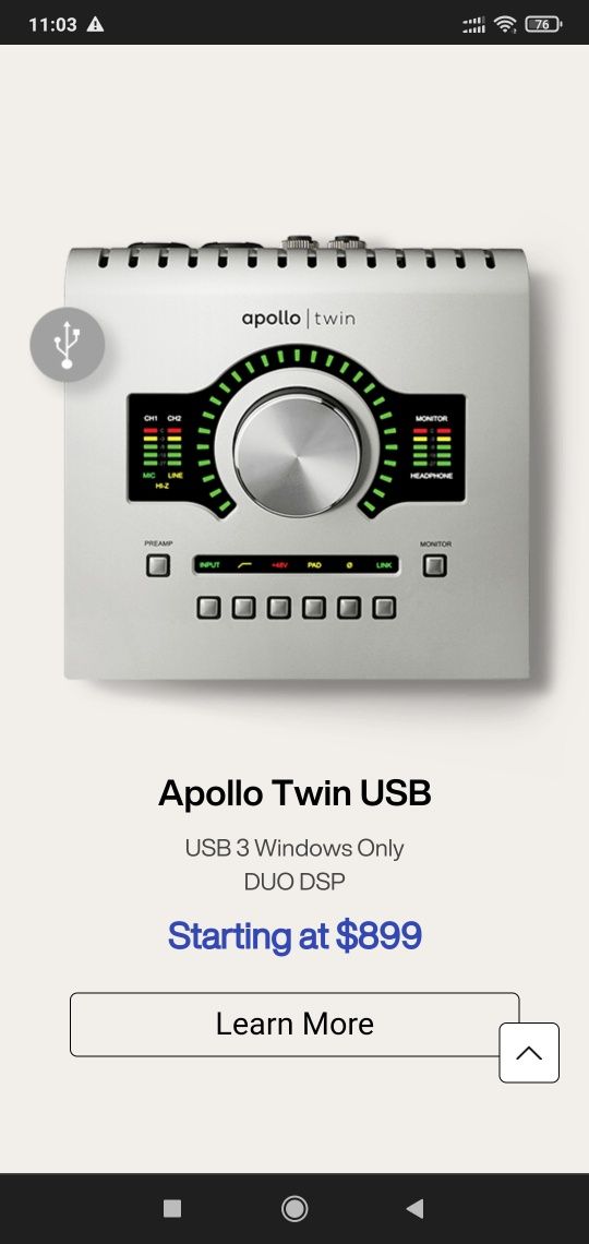 "Apollo Twin" Usb как новый