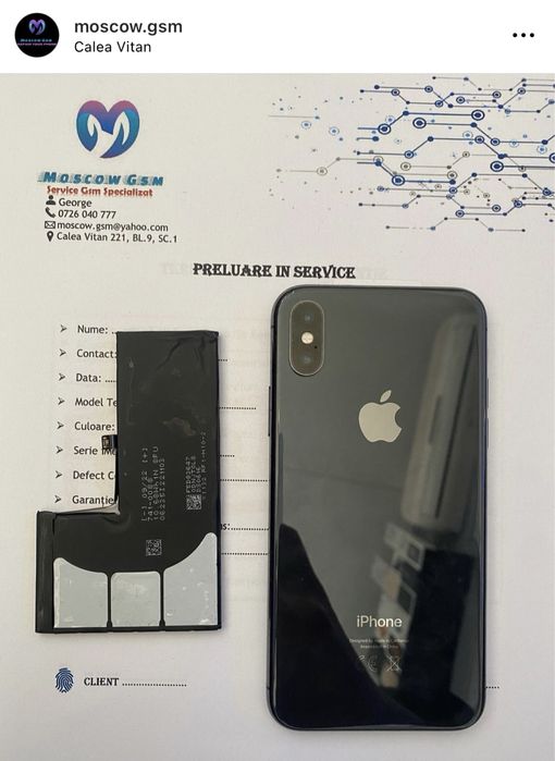  Acumulator / Baterie Original iPhone X/Xs  Montaj pe loc !