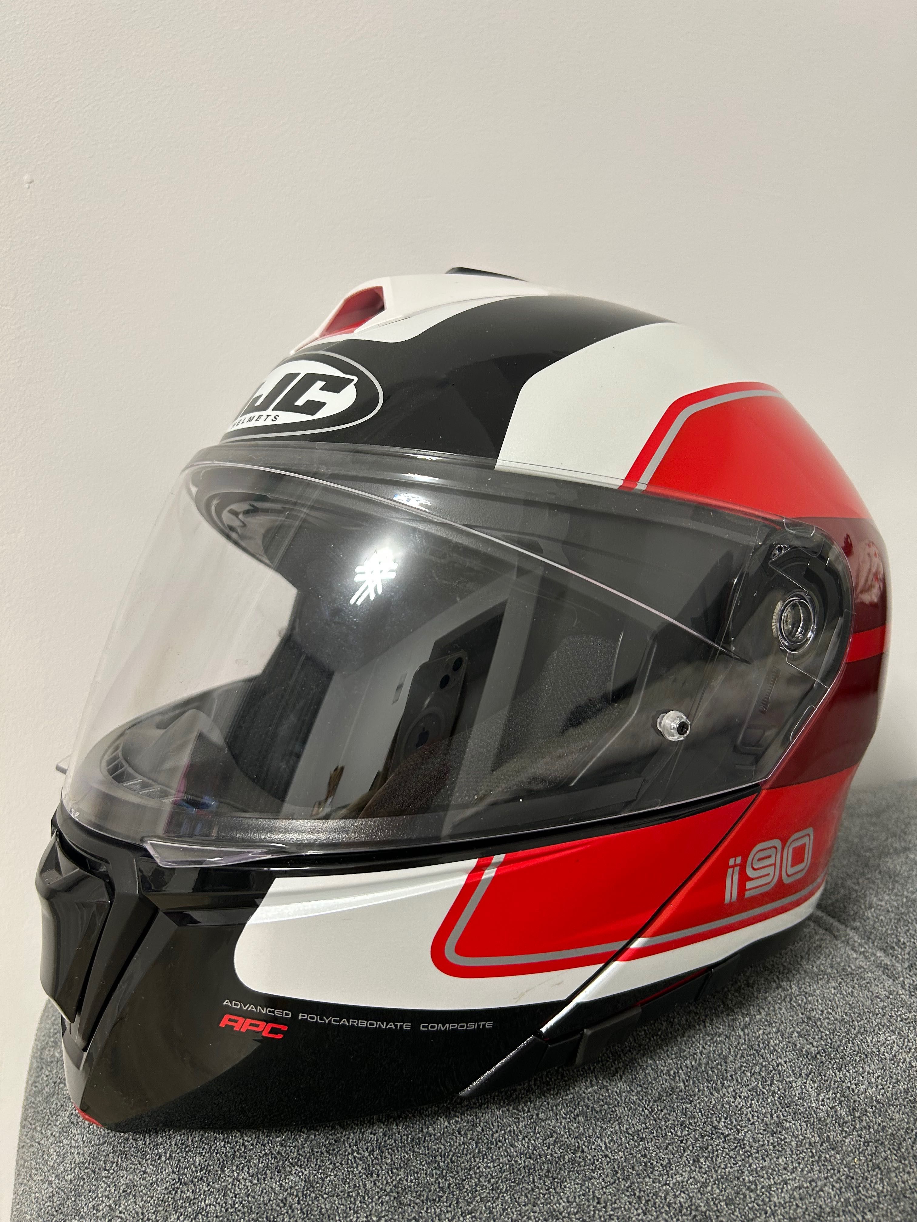 Helmet Flip-Up i90 Wasco Red/White/Black | HJC