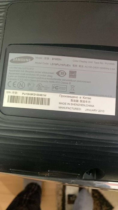 Monitor Lcd Samsung syncmaster B1930