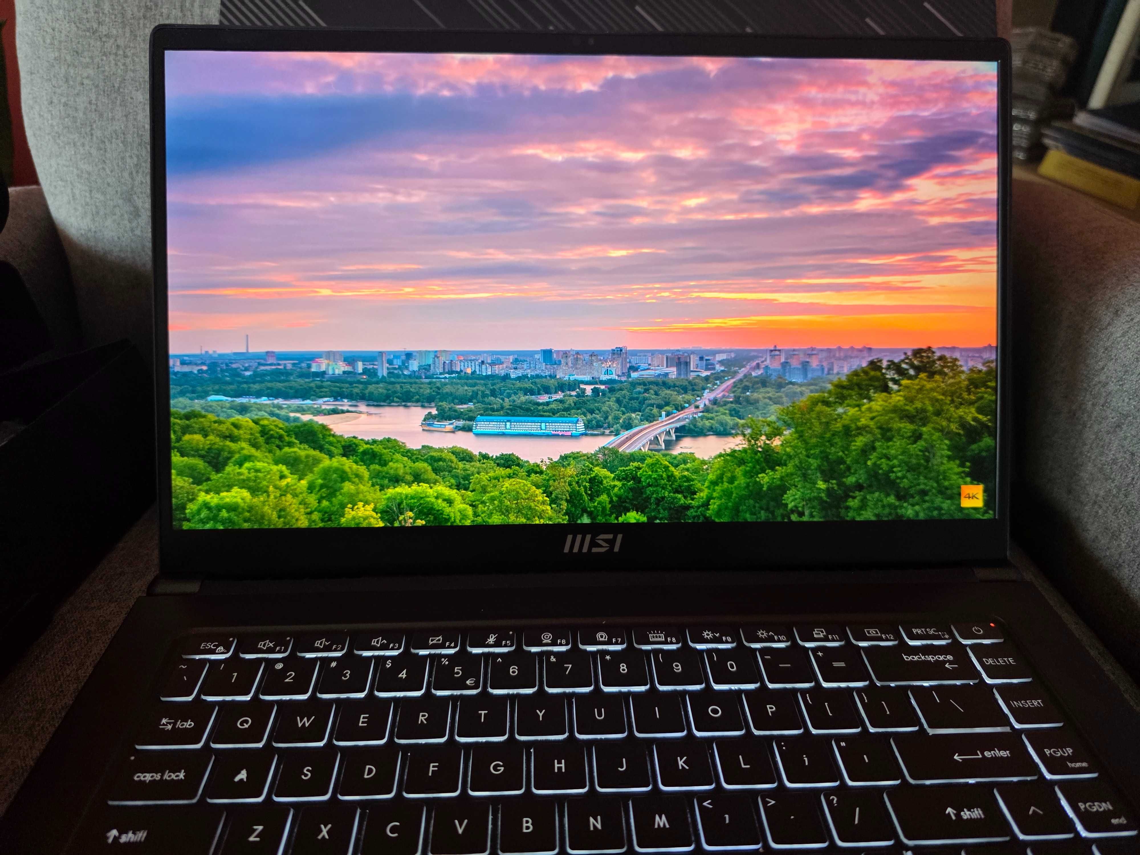 Геймърски и бизнес лаптоп MSI в гаранция Intel i7, 1TB, 4K, GTX 1650