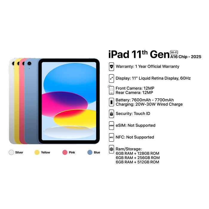 Apple IPad 11  th A16  wi-fi 6/128Gb   +Гарантия +Доставка