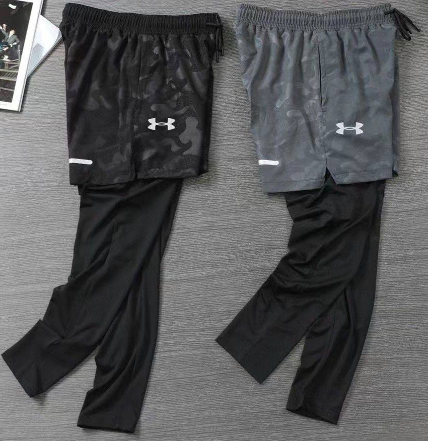Двухслойные шорты+тайтсы2в1 Nike, UA для тренировок разные модели
