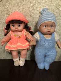 Куклы пупсы: девочка и мальчик