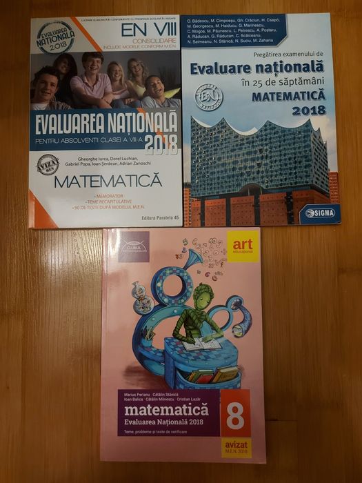 Culegeri Evaluarea nationala matematica clasa a VIII-a