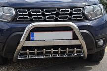 Bullbar inox dedicat Dacia Duster II dupa anul 2018-->Prezent