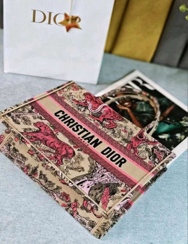 Geanta Dior din textil pe comanda