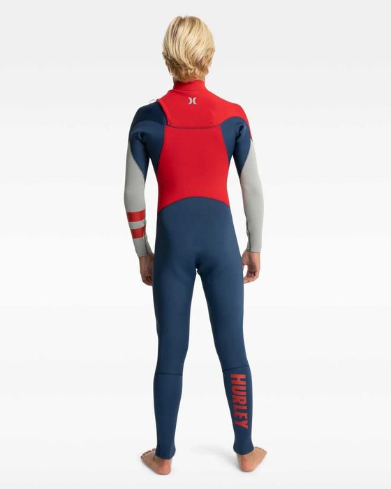 Детски неопренов костюм Hurley Advant 3/2 мм - йодно син- 14 години