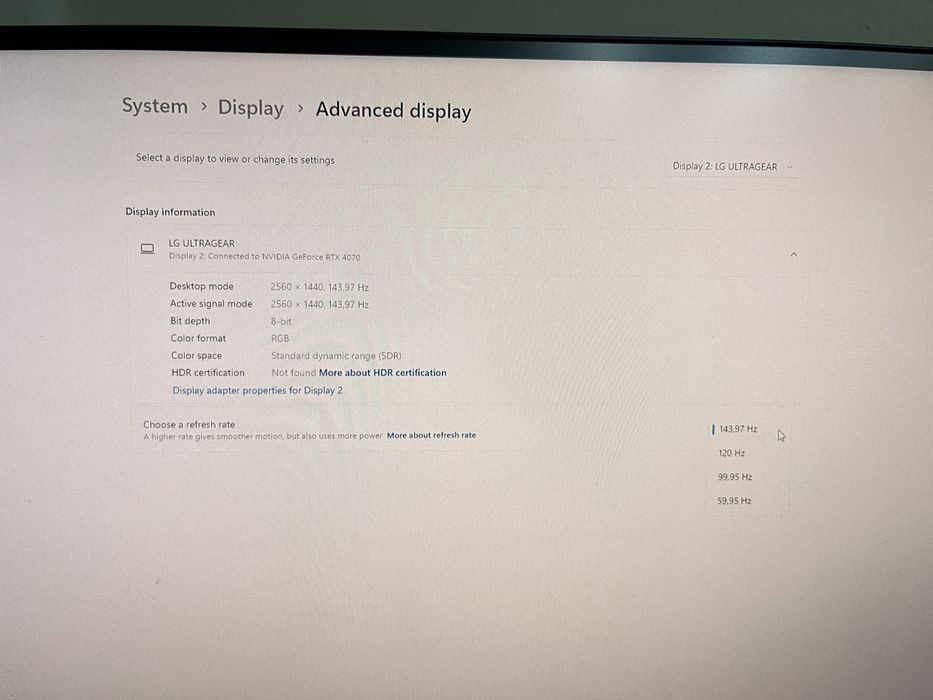 Monitor LG Ultragear 27”