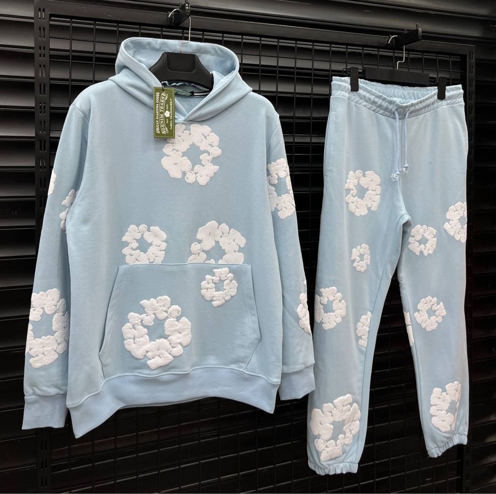 Denim Tears Long Sleeve Tracksuit Мъжки анцуг екип анцузи комплект