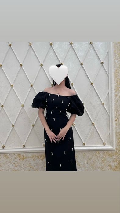 черное платье.