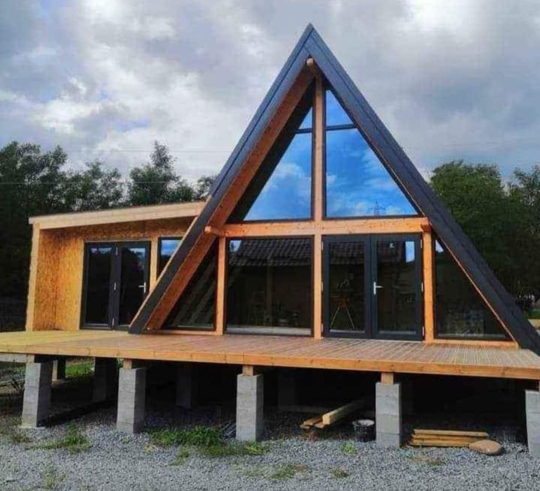 Executam cabane tip A frame (Acceptam variante auto)