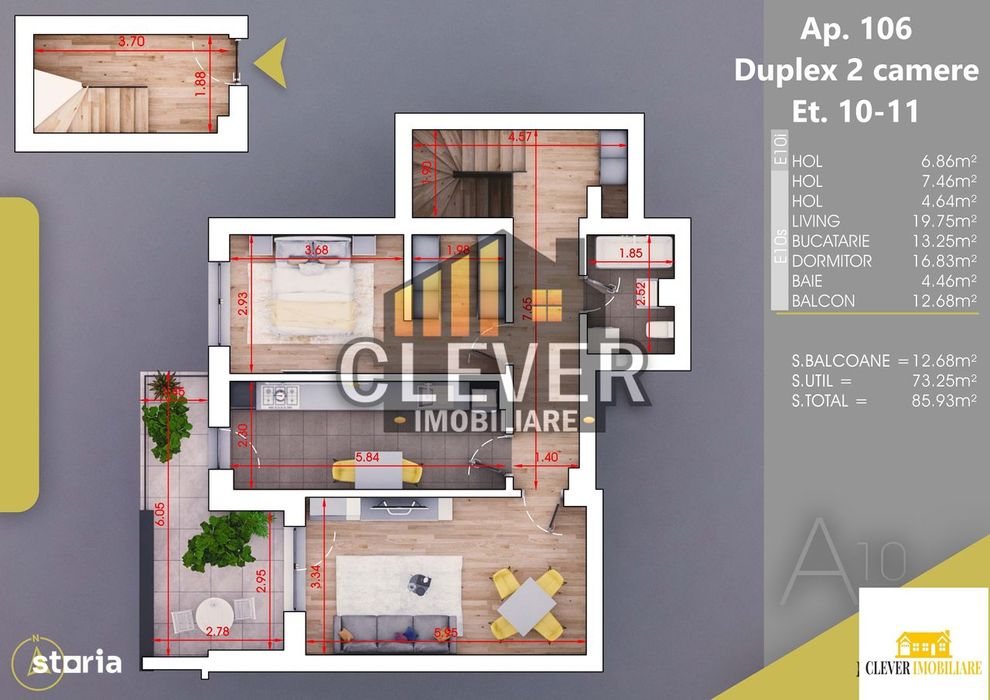 Apartament 2 Camere Spatios-Finalizat-Theodor Pallady