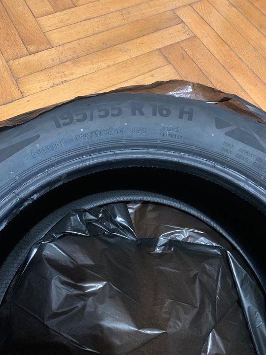 Anvelope Continental Vara 195/55/R16 rulate 38km (mașina noua)