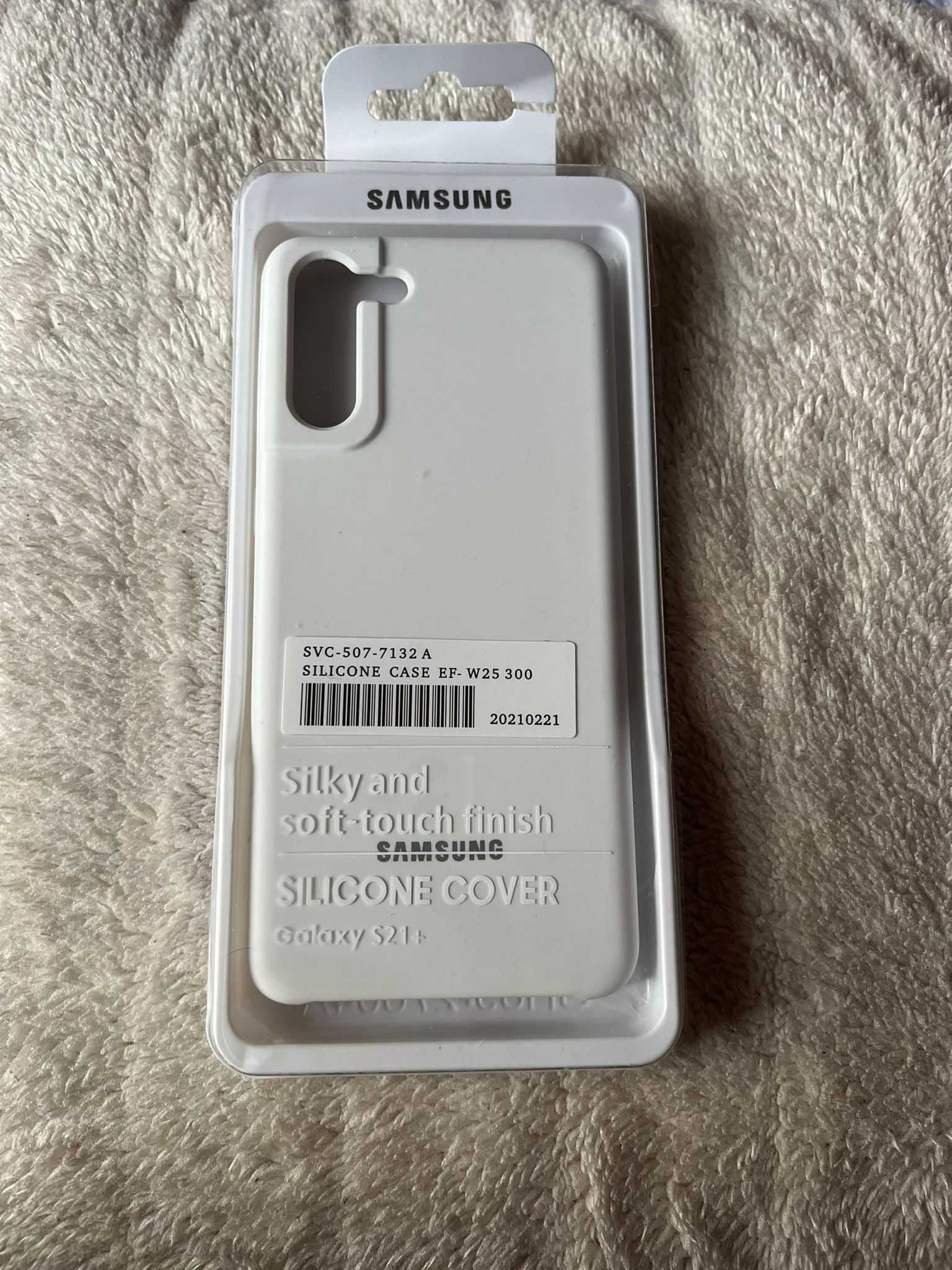 Husa telefon Samsung galaxy S21 plus alba, silicon