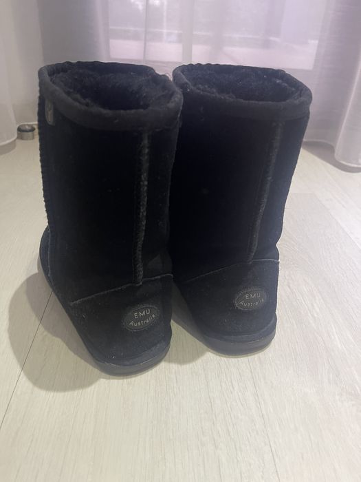 Emu ghete piele blana naturala