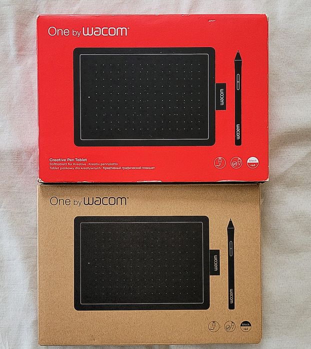 Продавам графичен таблет One by Wacom Small CTL-472 – Черен/Червен