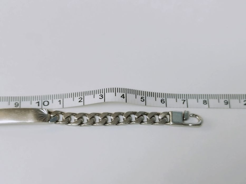 Veche bratara masiva, din argint 925