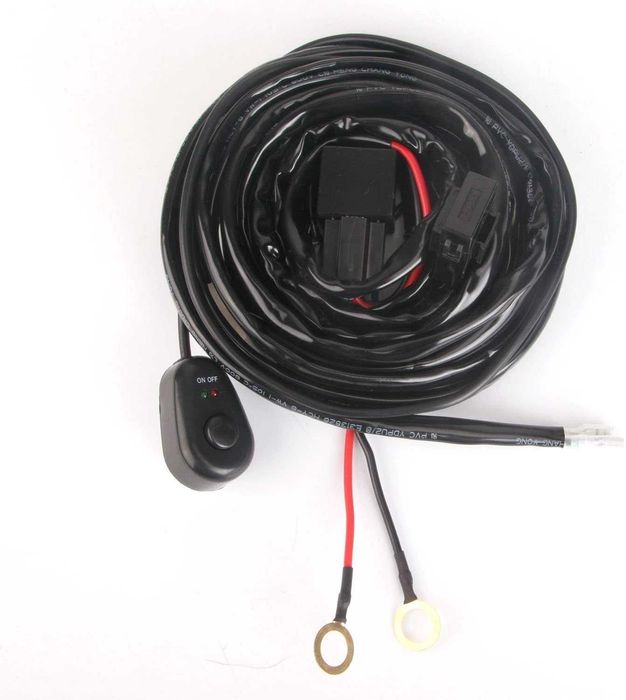 Cablaj cu buton si releu pentru led bar pana la 300W