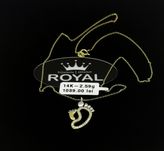 Bijuteria Royal lant din aur 14k 2.56 gr